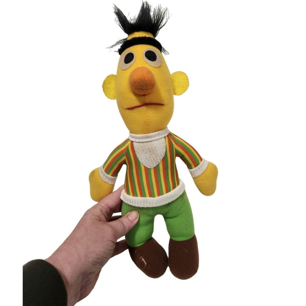 Bert from Sesame Street vintage 1984 made by Playskool - shows some wear